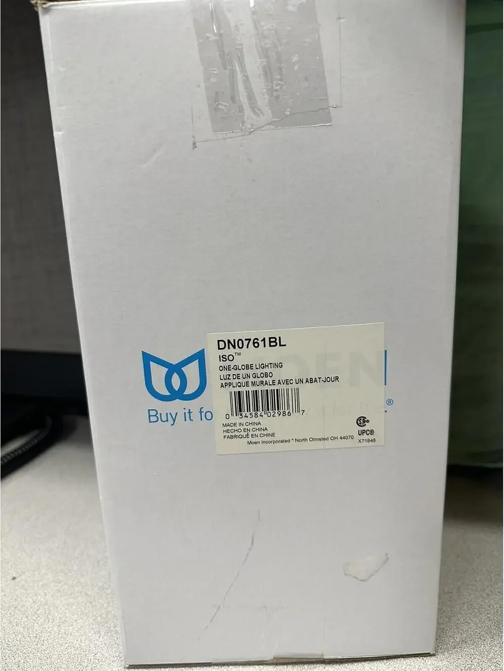 Moen DN0761BL One Globe Light Matte Black NIB!